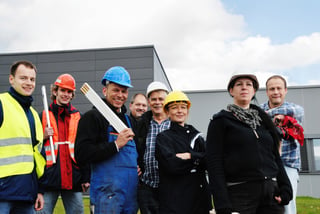 Group of Construction Workers at a Job Site