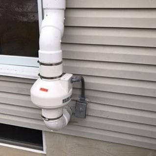 Radon Mitigation System Installed on Home Radon Mitigation System Installed on Home