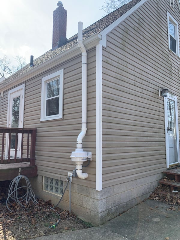 Radon Mitigation System Installed in Akron