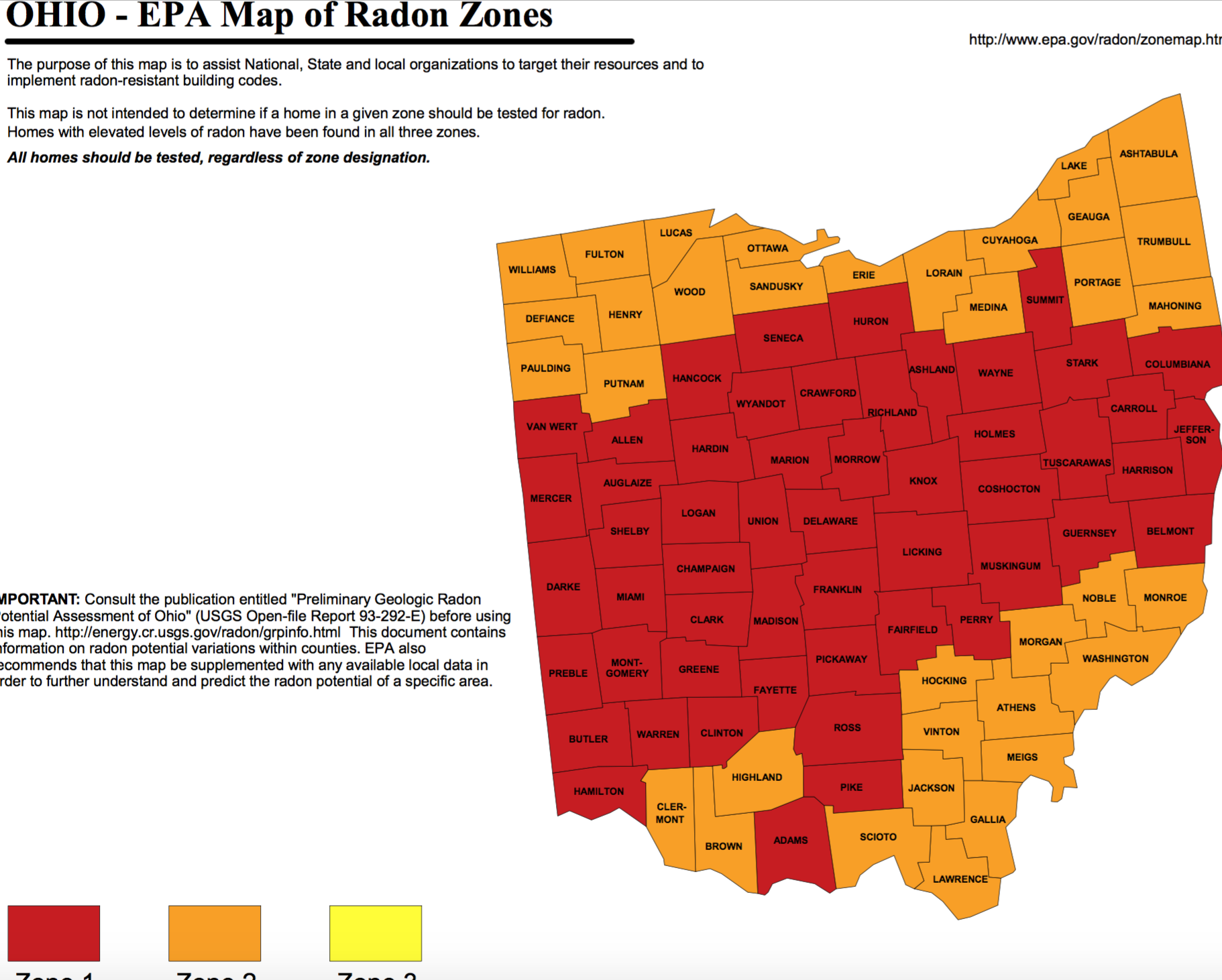 Radon Gas Levels