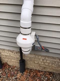 Properly installed Radon Mitigation System